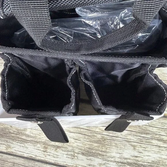 NEW AUPOFIT 7-PIECE PROFESSIONAL TOOL BELT SET WITH SUSPENDERS & 32 POCKETS - BL